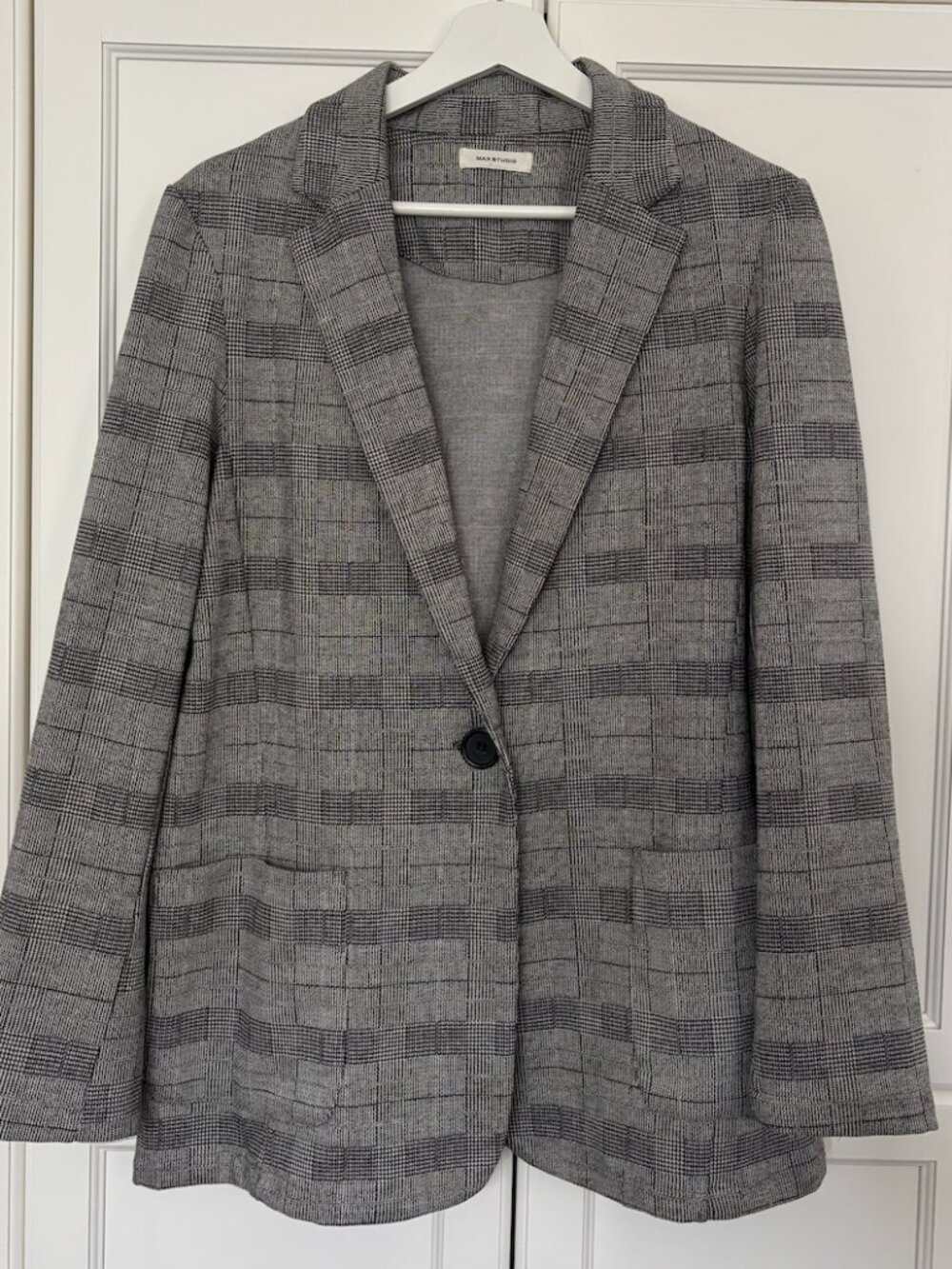 MAX STUDIO - Grey Check Blazer